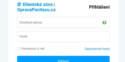 Klientská sekce servisu 1.0.