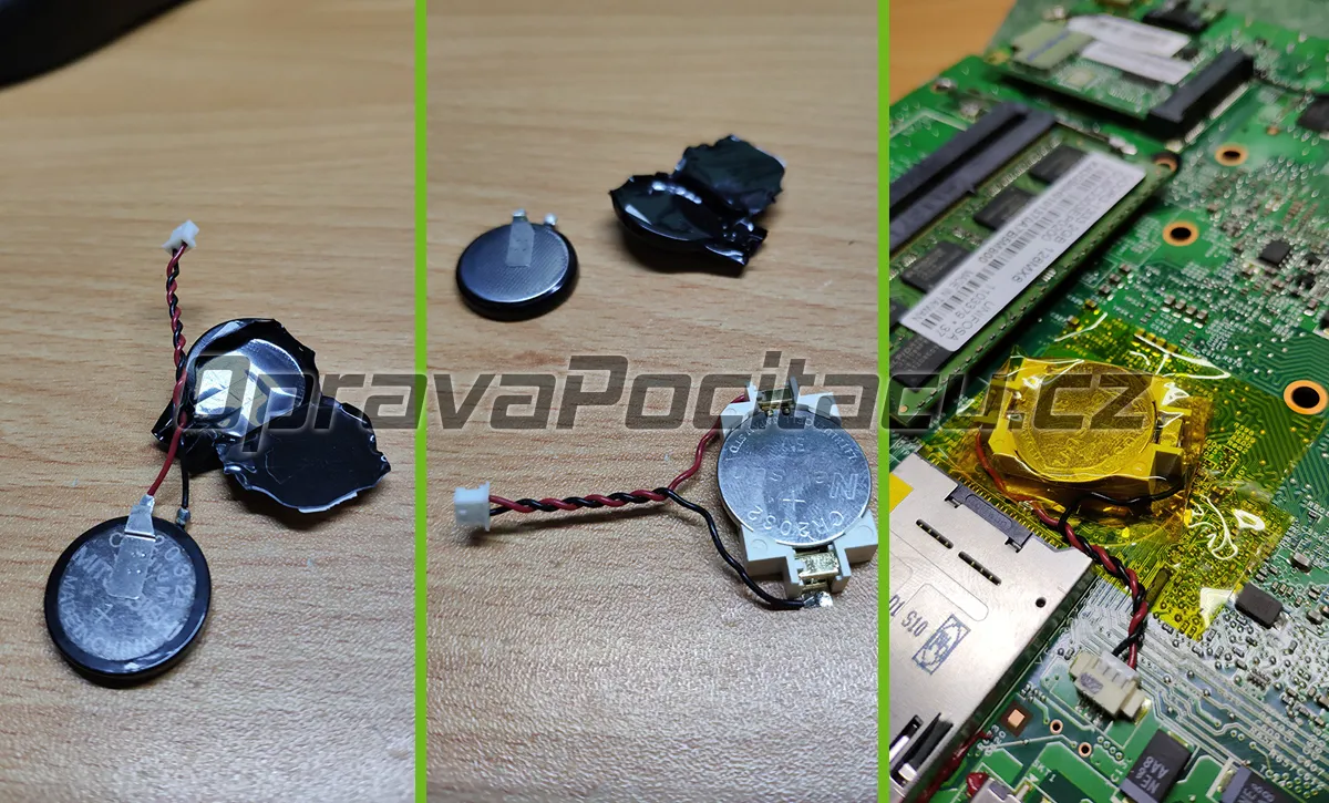 Jednoduchá výměna napájecí baterie pro CMOS (BIOS) u mini PC Acer Aspire Revo RL100