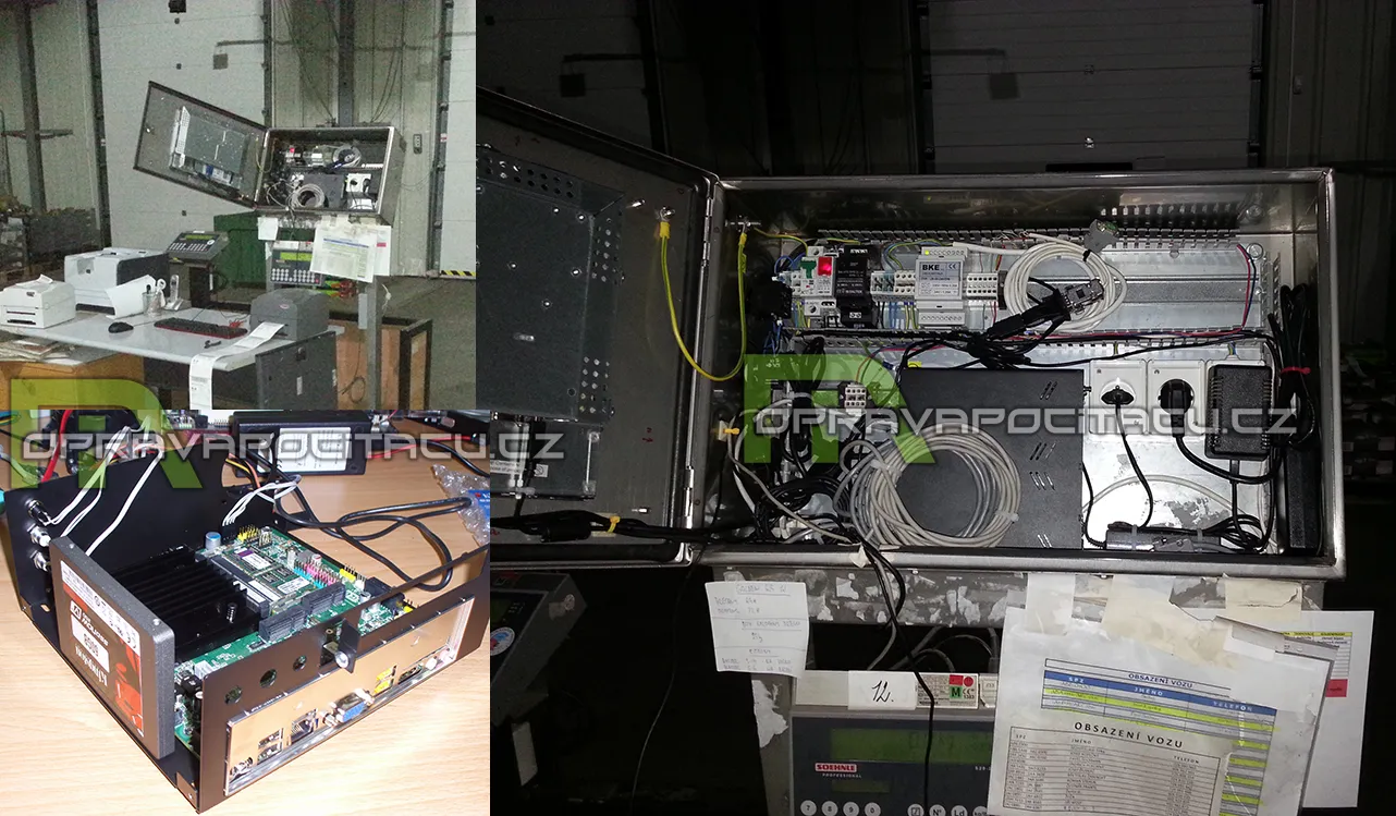 Modernizace terminálu s paletovou váhou a novým dotykovým LCD displejem