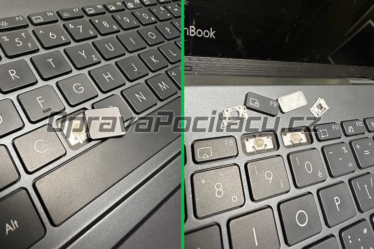 Oprava nefunkčních kláves notebooku Asus ZenBook UX363E