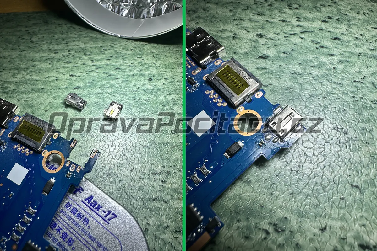 Výměna nabíjecího konektoru u notebooku Acer Aspire 3 A315-23