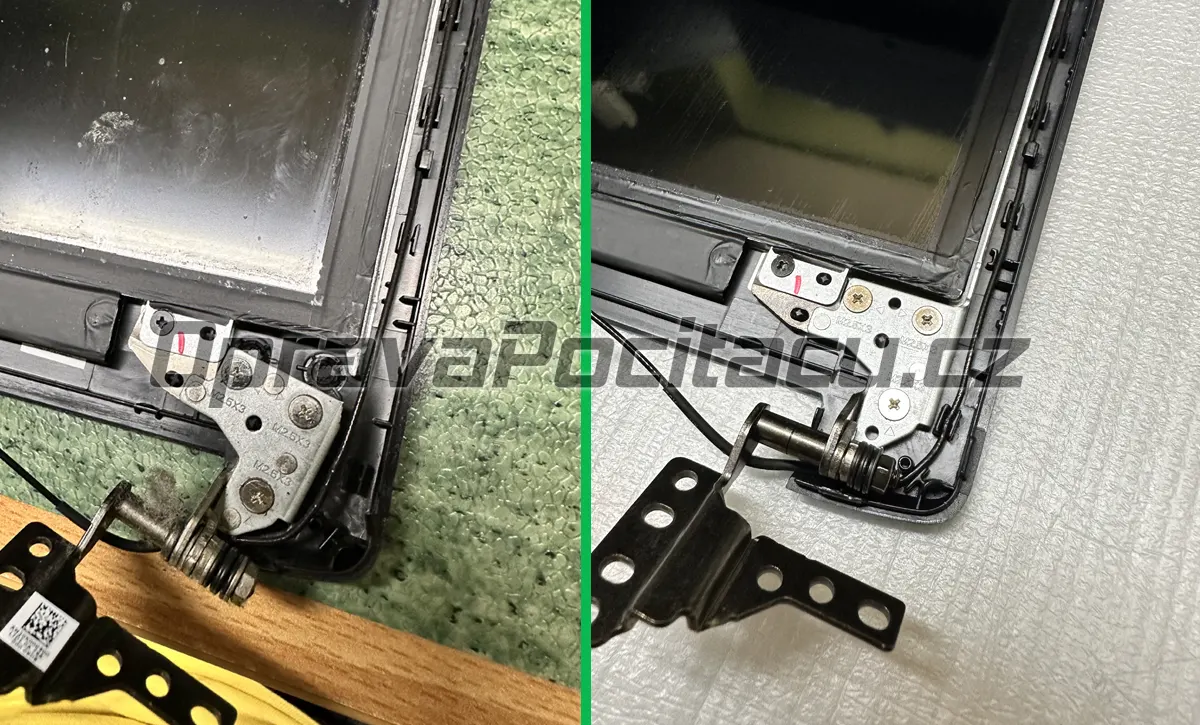 Oprava notebooku ACER A515-51G-55VR a jeho zlomených pantů