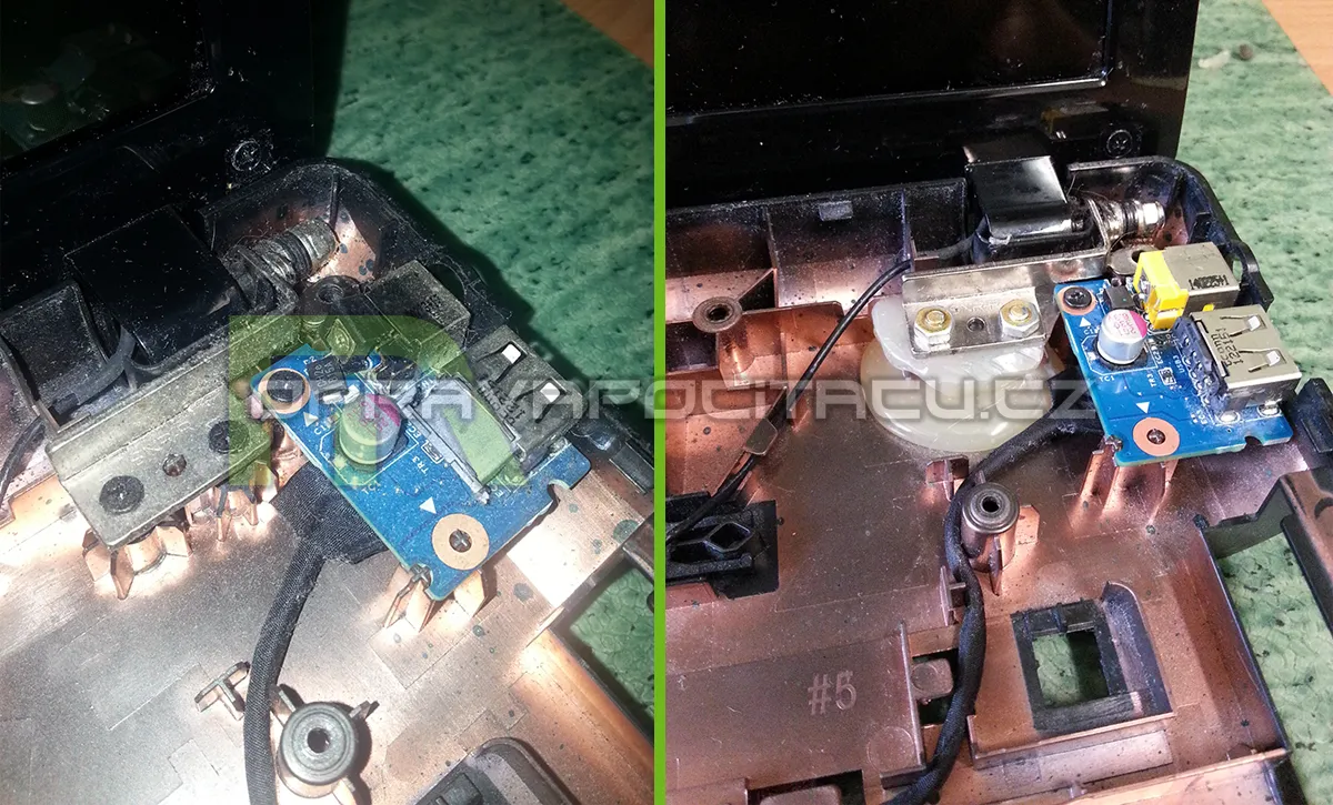 Levná varianta opravy vylomeného pantu u notebooku Lenovo G580