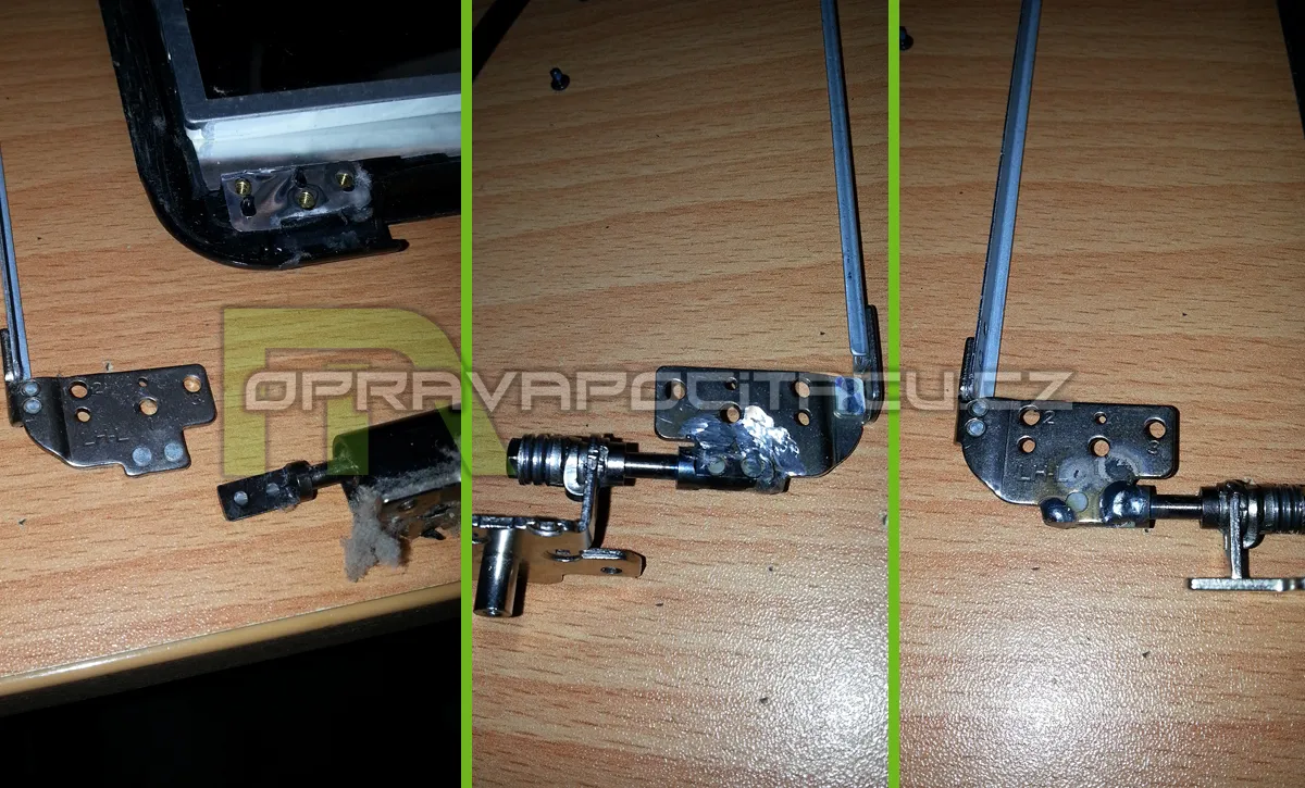 Oprava - svaření vylomeného pantu u notebooku DELL INSPIRON N5110