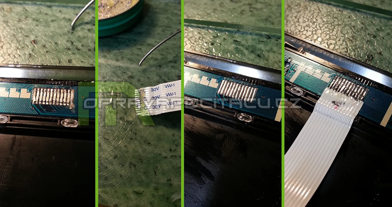 Oprava vytrženého pásku napájení notebooku HP Pavillion DV7-1082ec