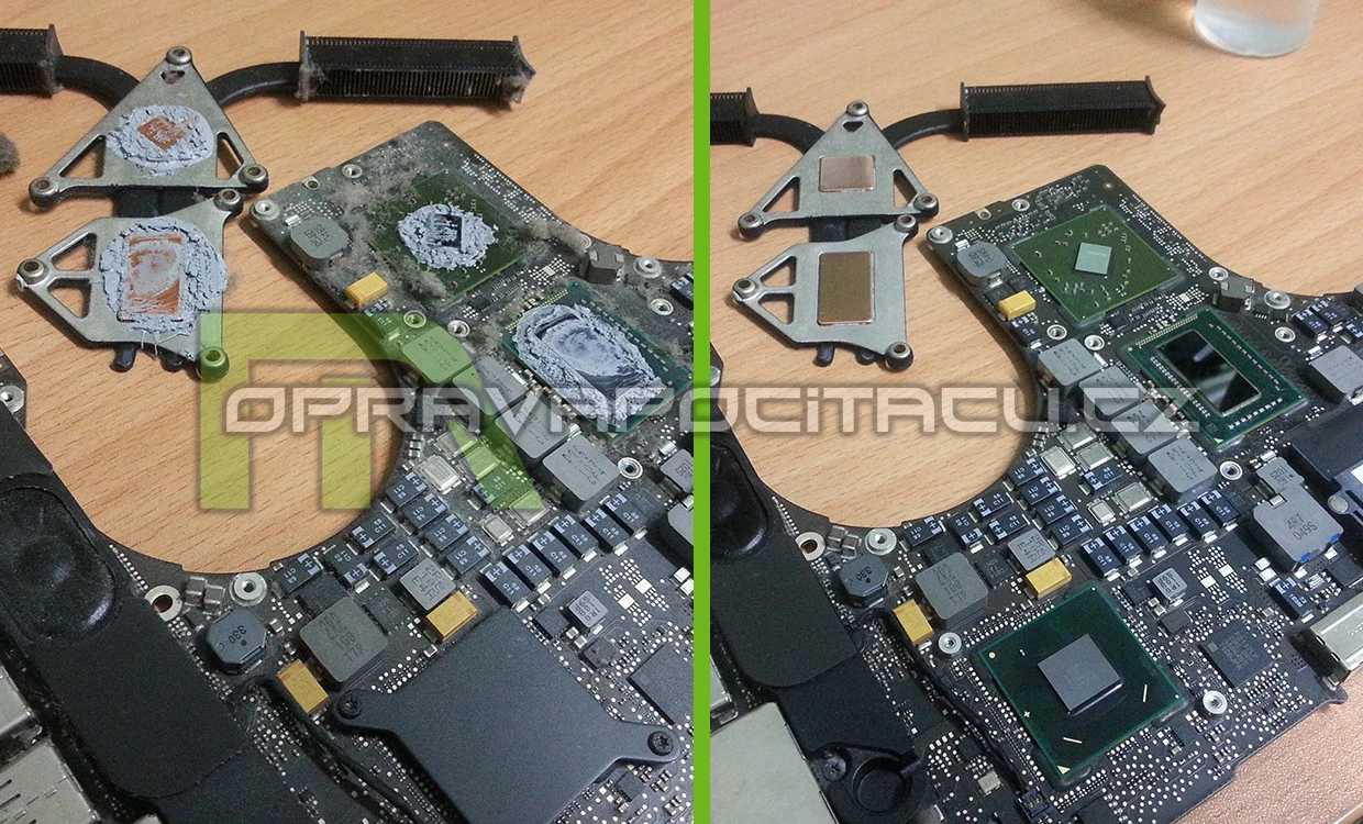 Kompletní vyčištění a přepastování notebooku Apple MacBook Pro