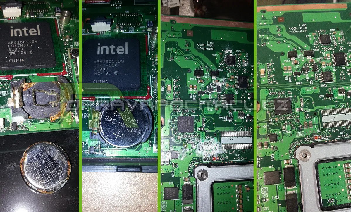 Vyčištění politého notebooku HP ProBook 4510s