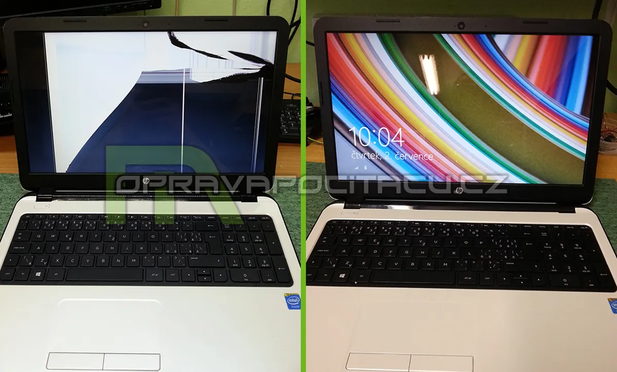 Výměna LCD LED displeje notebooku HP 15-r001nc