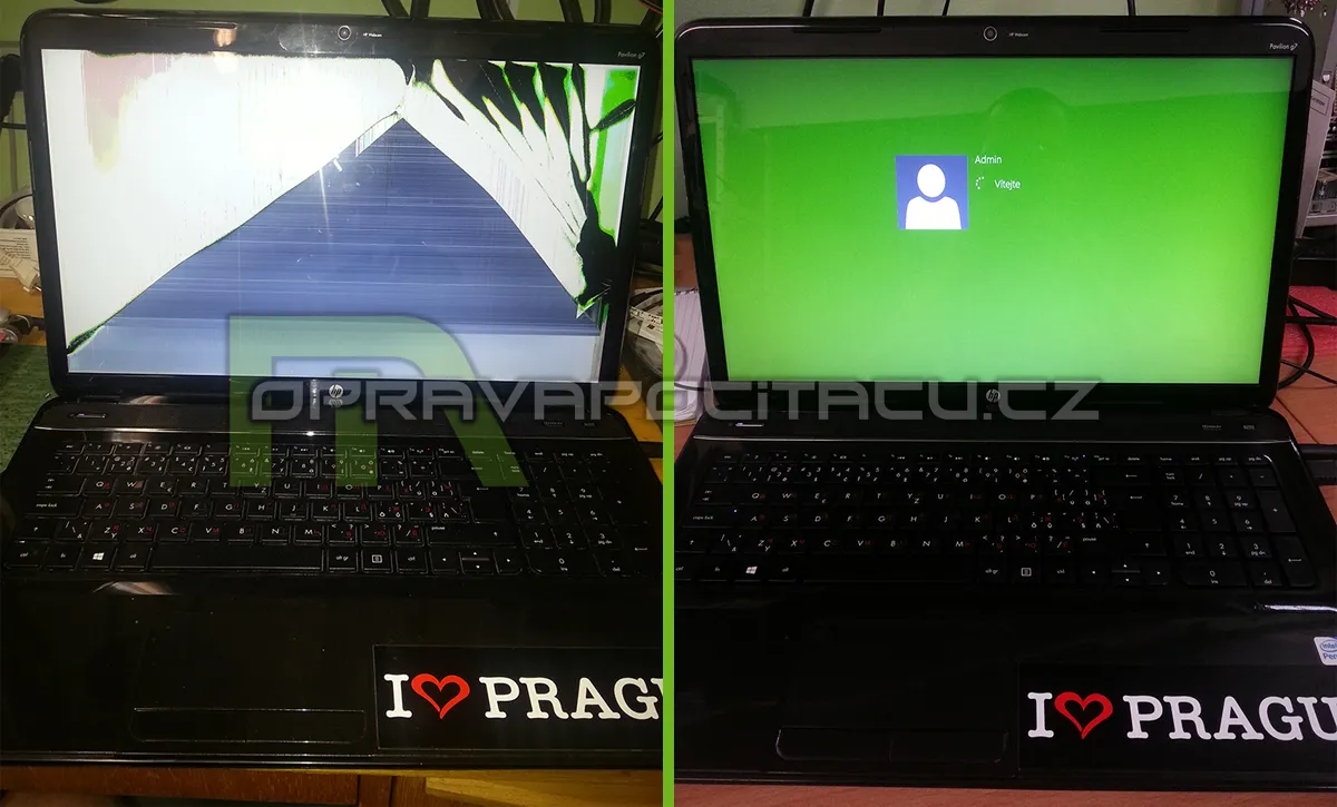 Výměna LCD LED displeje notebooku HP G7-2350sc