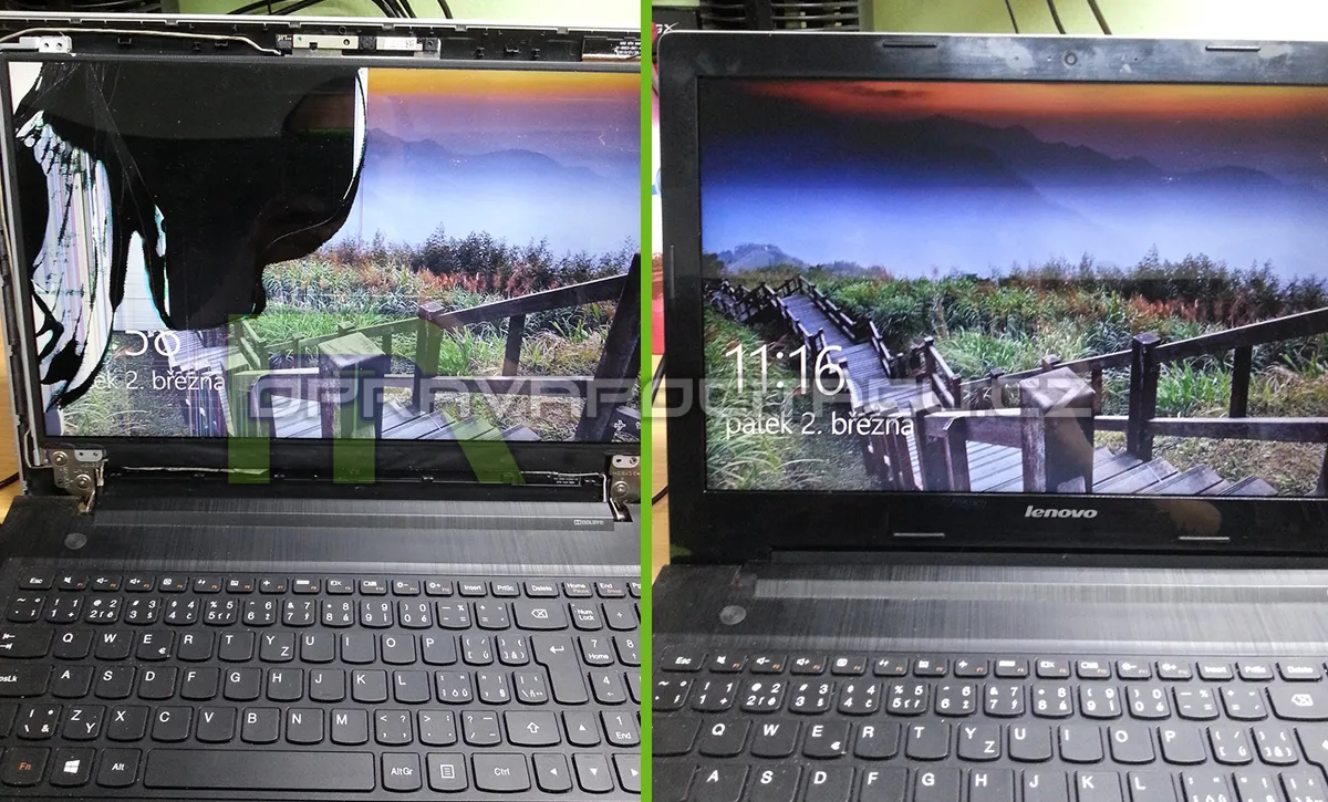 Výměna prasklého LCD displeje u notebooku Lenovo G50-70