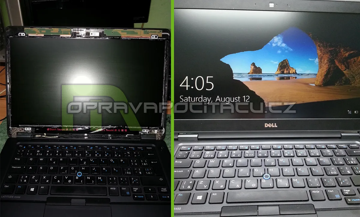 Výměna LCD displeje z 1366x768 na 1920x1080 Full HD u notebooku Dell Latitude E5450