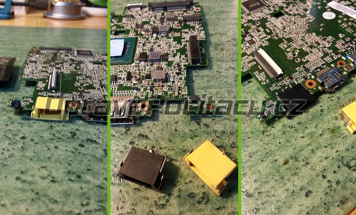 Oprava napájecího konektoru u notebooku Lenovo IdeaPad Flex 10