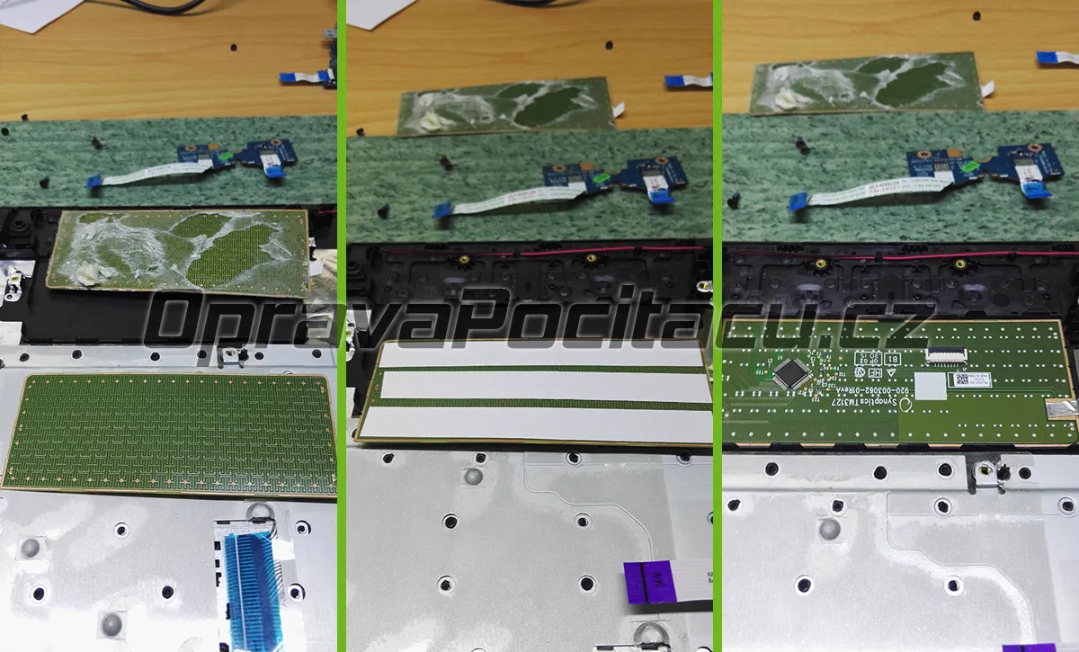 Výměna nefunkčního touchpadu u notebooku HP 15-af130nr