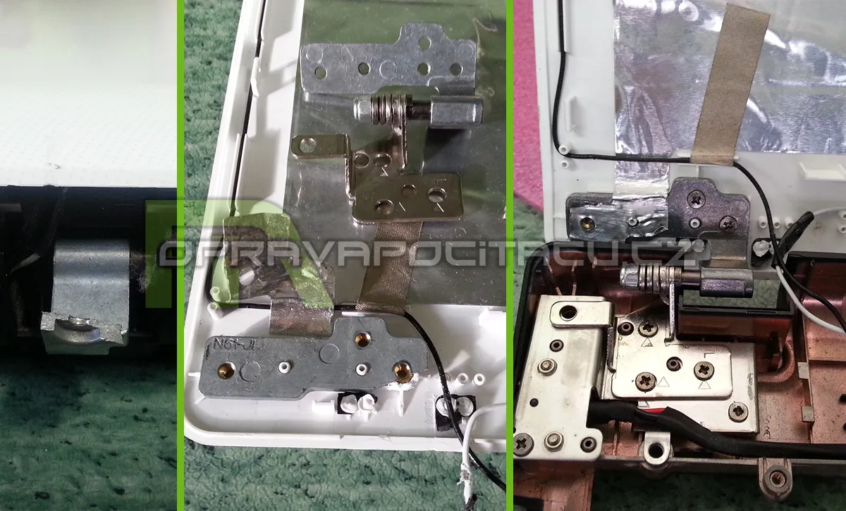 Výměna zlomeného pantu u notebooku ASUS N61JV-JX129V