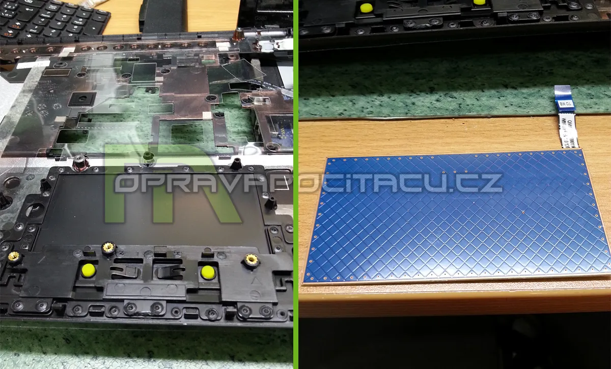 Výměna šasi (plastů) a touchpadu u notebooku Lenovo G580