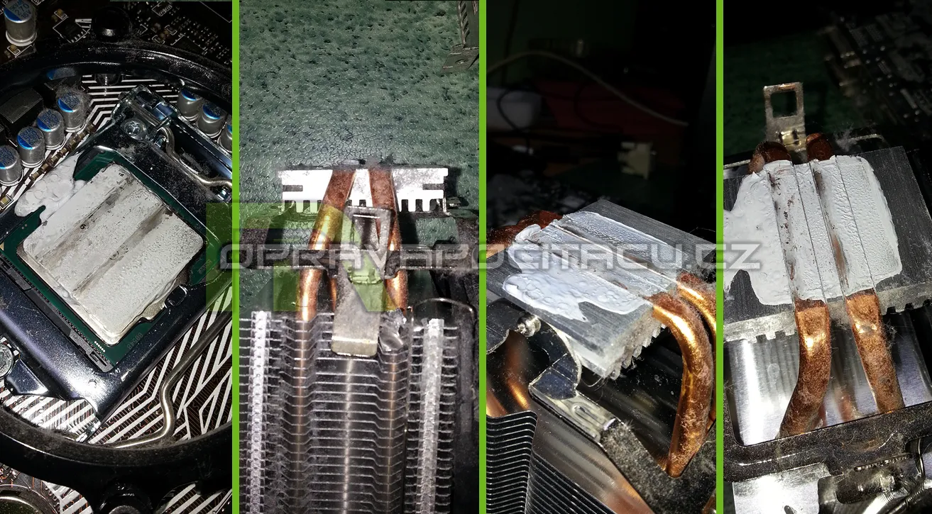 Výměna zdeformovaného, nezapojeného chladiče CPU od prodejce u PC LYNX Grunex Gamer 2017