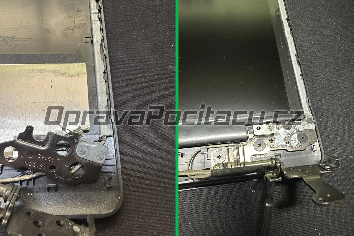 Dell G3 15 3579: Oprava vylomeného pantu a výměna zadního LCD krytu