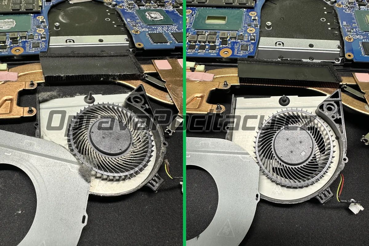 Dell G3 15 3579: Demontáž zaneseného chlazení a ztvrdlá teplovodivá pasta