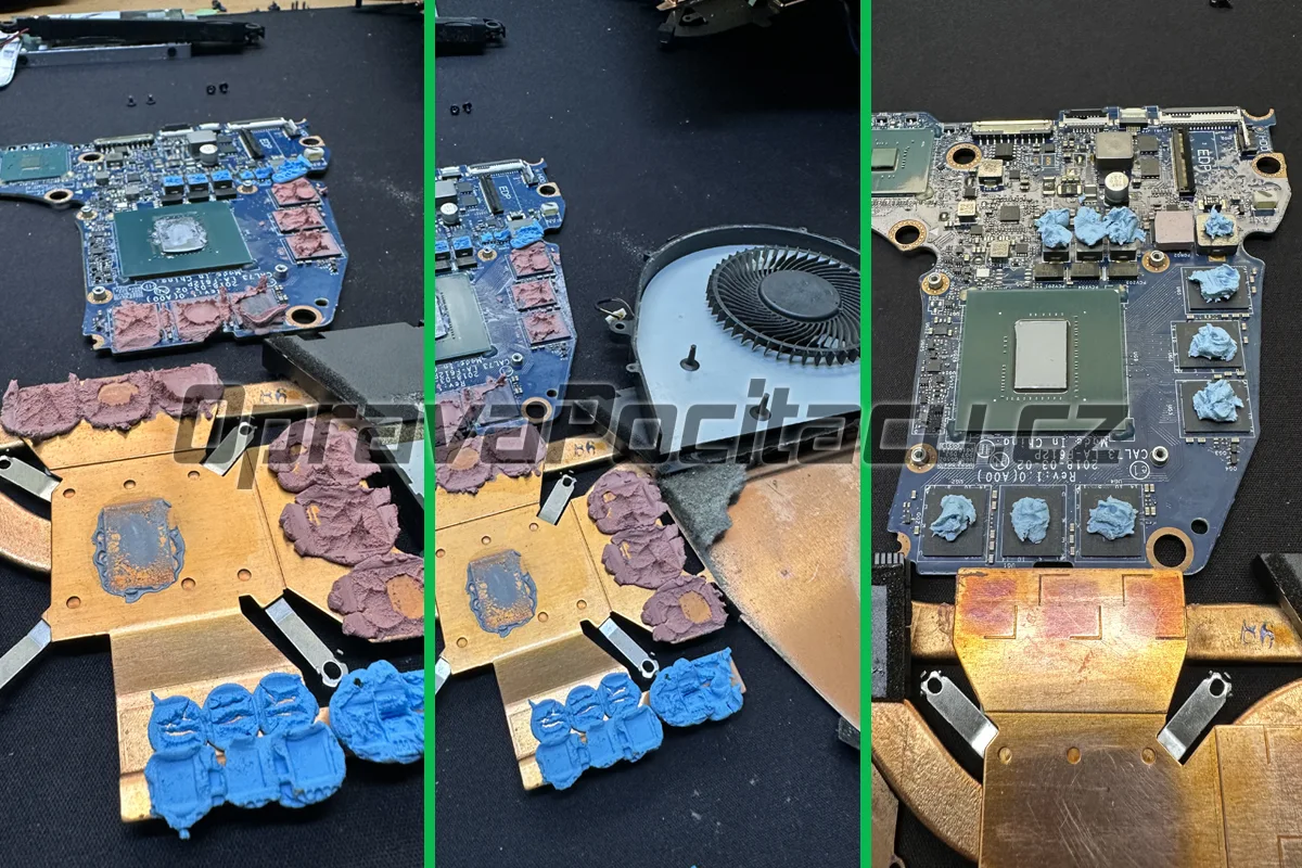 Dell G3 17 3779: Repase chlazení pomocí Honeywell PTM7950 a Arctic MX-6