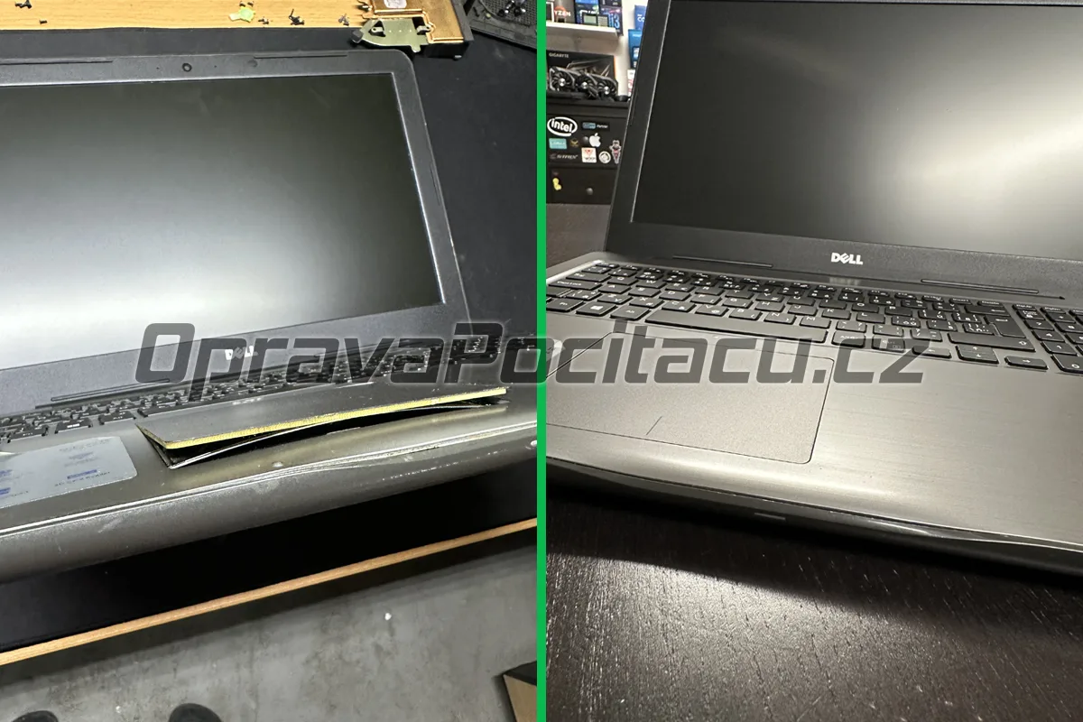 Dell Inspiron 15 5567: Nafouklá baterie vytlačující touchpad a výměna za originál