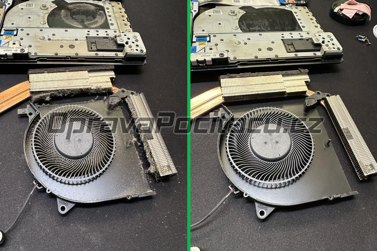 Lenovo Legion 5 17IMH05: Aplikace Honeywell PTM7950 a Thermal Grizzly Putty