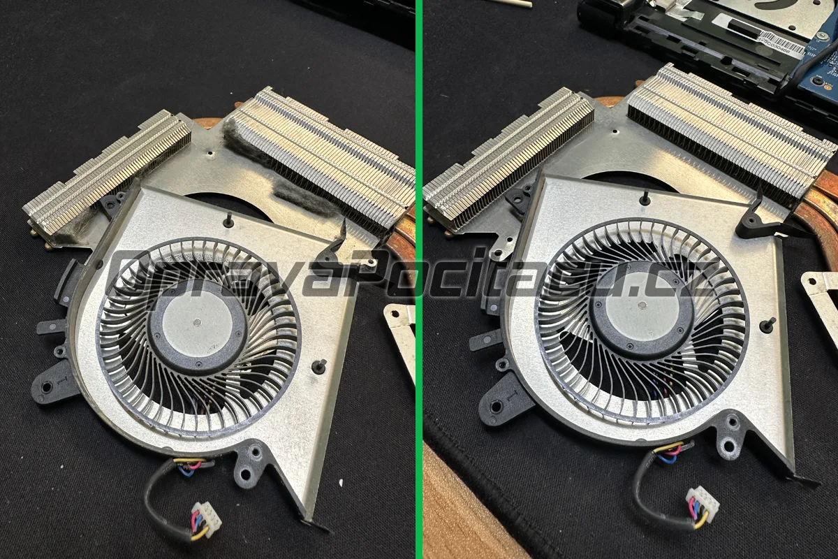 MSI GF63 Thin 10UC: Čištění ucpaného chlazení a přepastování