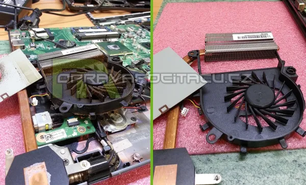 Čištění notebooku Acer Aspire 5749Z od prachu