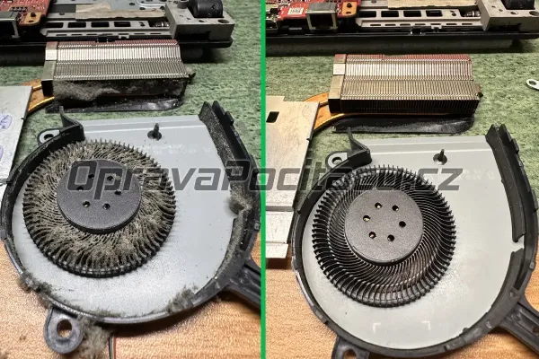 Jak správně vyčistit ventilátor grafického čipu od prachu u notebooku Asus ROG Strix G G531