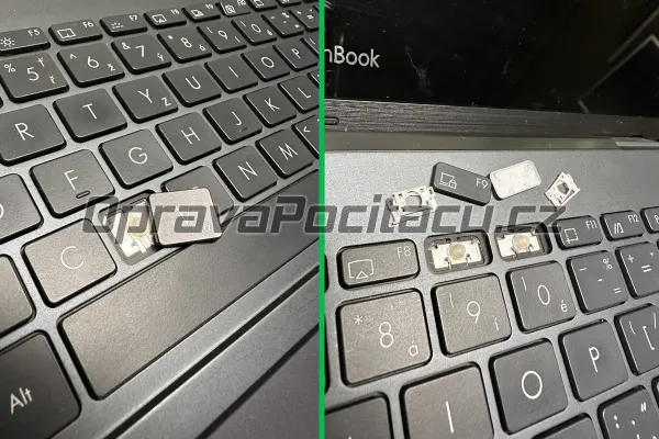 Oprava vyloupaných kláves Asus ZenBook UX363E