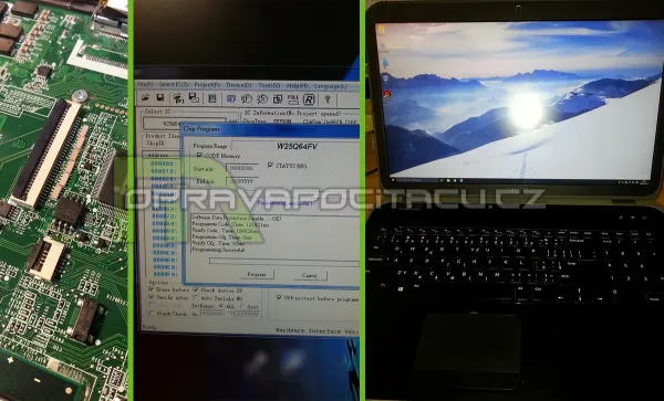 Výměna a přeprogramování BIOSU notebooku DELL Inpiron 7720 #2