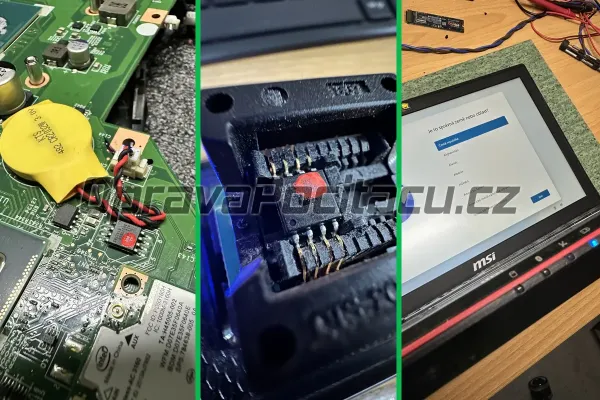 Oprava špatné aktualizace BIOSu u notebooku MSI GE60 2QE-1012CZ