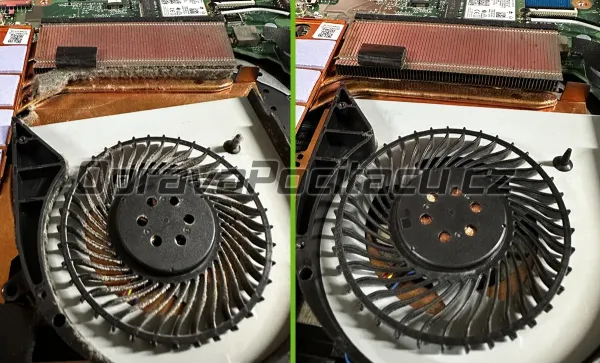 Prachové vyčištění chlazení a přepastování notebooku ASUS ROG STRIX GL703VM #2