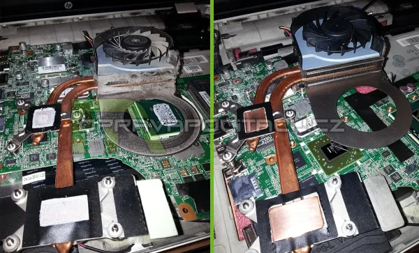 Prachové vyčištění notebooku HP ENVY 17-2001eg