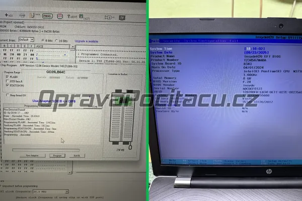 HP 17-bs018nc bliká caps lock, 5 dlouze a 3 krátce