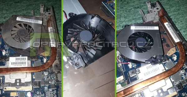 Kompletní vyčištění a přepastování notebooku HP 550