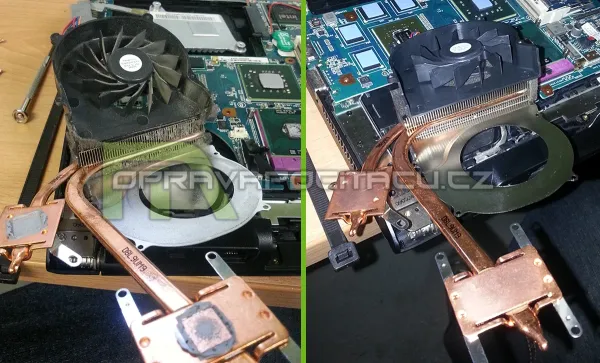 Vyčištění a přepastování notebooku Sony Vaio VPCCW1S1E
