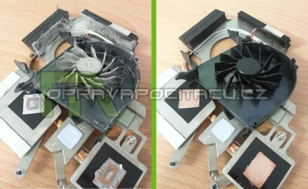 Vyčištění chlazení a přepastování notebooku HP DV6-2020ec