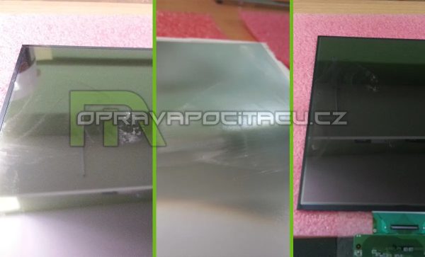Vyčištění politého displeje Lenovo x200