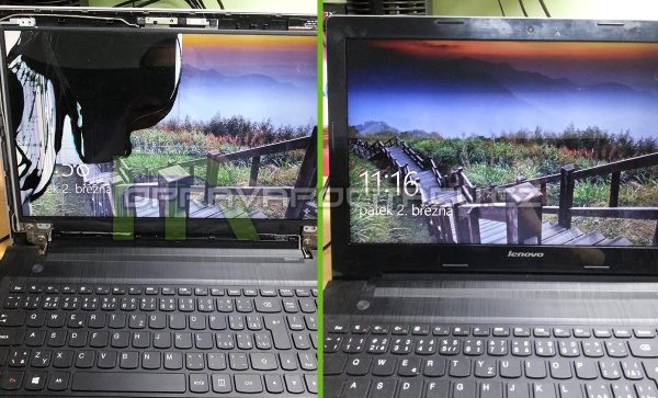 Výměna prasklého LCD displeje u notebooku Lenovo G50-70