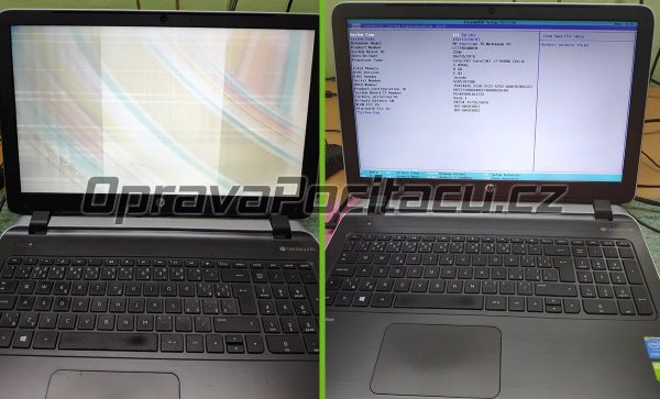 Výměna poškozeného LVDS kabelu u notebooku HP Pavilion 15-p256nc