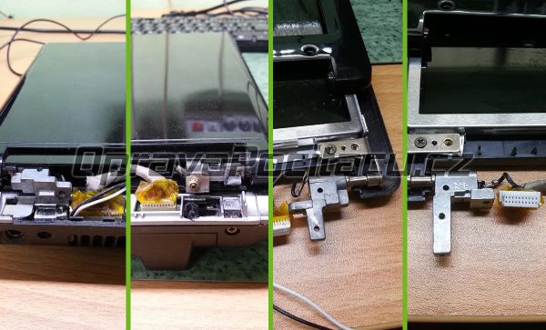 Výměna poškozených pantů Asus N52DA