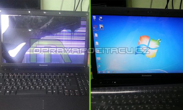Výměna prasklého LCD LED displeje notebooku Lenovo G550