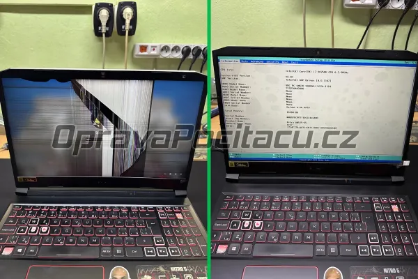 Acer Nitro 5 AN515-55: Výměna prasklého LCD displeje