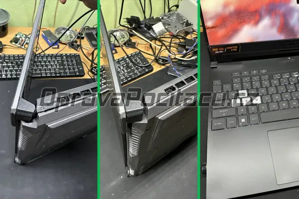 ASUS TUF A15 FA507NV: Výměna vylomených pantů