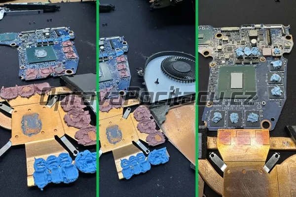 Dell G3 17 3779: Repase chlazení pomocí Honeywell PTM7950 a Arctic MX-6
