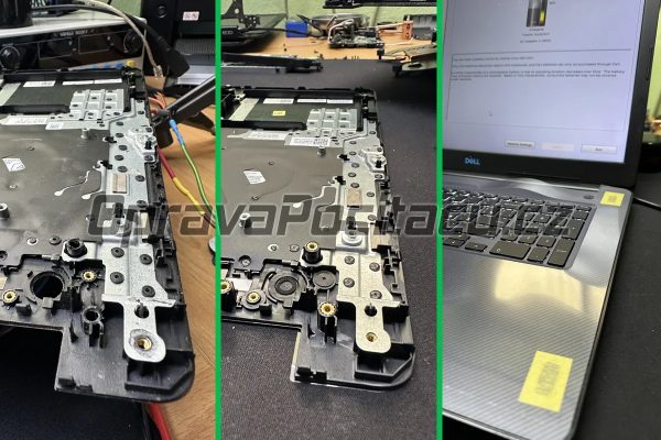 Dell G3 17 3779: Kompletní přestavba šasi a výměna palmrestu s klávesnicí