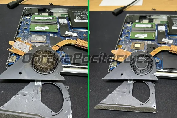 HP Pavilion 15-eh0005ua: Čištění zaneseného chlazení