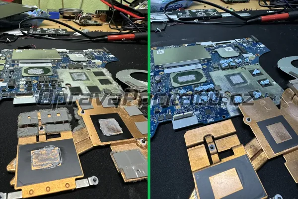 Lenovo IdeaPad L340-15IRH Gaming: Extrémně zanesené chlazení prachem