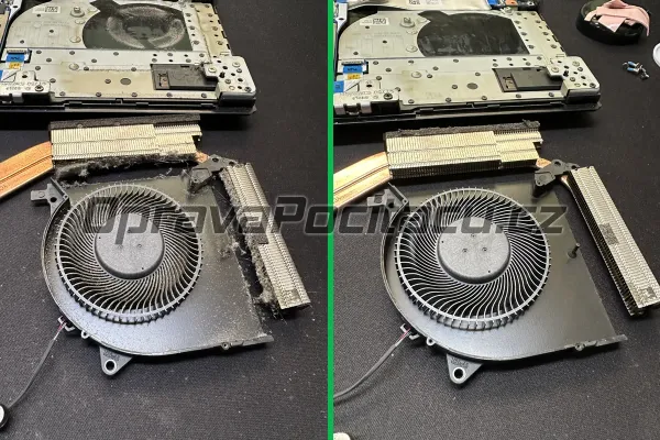 Lenovo Legion 5 17IMH05: Aplikace Honeywell PTM7950 a Thermal Grizzly Putty