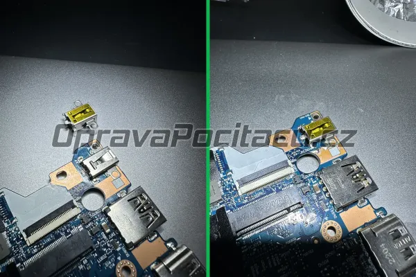 Lenovo V15 G2 ITL: Výměna napájecího konektoru